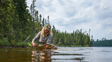 A fisherwoman and her pike