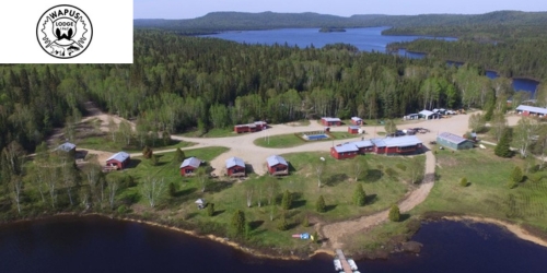 Vue aérienne du site du Pavillon Wapus